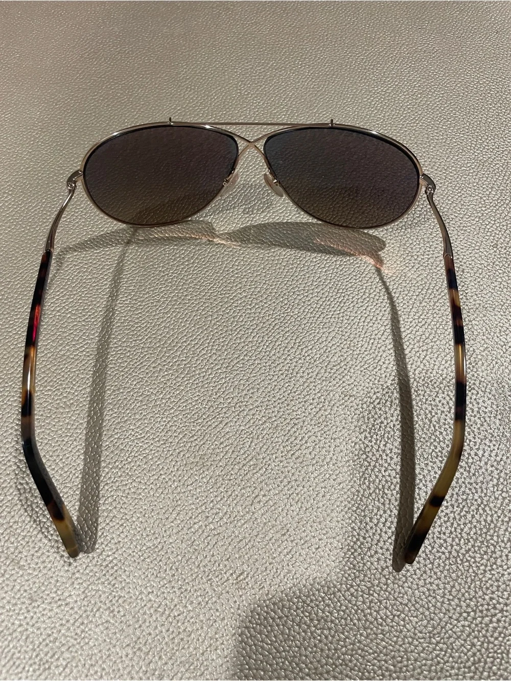 Tom Ford Brown/Blue Eva TF374 28X 61 to 10 Mirror Aviator Sunglasses